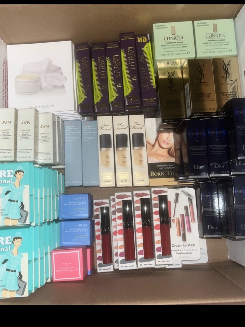 Wedding, Bridal party gift bags 40 items (10 sets) makeup skin hair perfume.